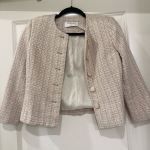 Aritzia Beige Tweed Blazer